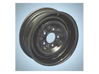 Steel Black Wheel; 15x5 (55-56 150, 210, Bel Air, Nomad)