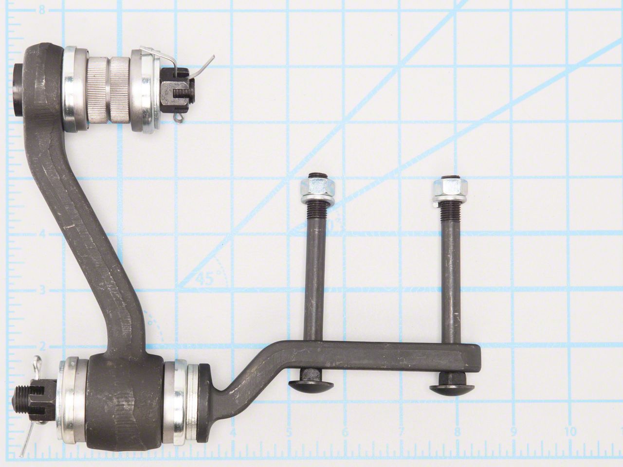 Ecklers Steering Idler Arm with Upgraded Bearings (55-57 150 Ecklers Steering Idler Arm with Upgraded Bearings (55-57 150