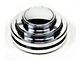 Chevy Steering Wheel Adapter, Short, Polished Billet Aluminum, Fits ididit Or Flaming River Columns, 1955-1957