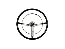 Steering Wheel, Complete Retromod, 16 Diameter, Tri-5 (55-56 Chevy Bel Air; 55-56 Chevy 150; 55-56 Chevy 210; 55-56 Chevy Nomad)