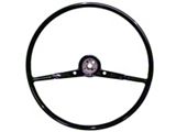 OE Series 16-Inch Steering Wheel; Gloss Black (1957 150, 210, Bel Air, Nomad)