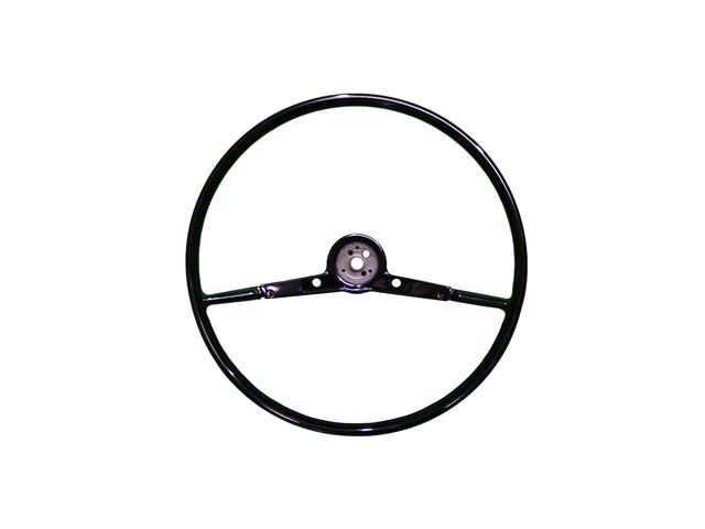OE Series 16-Inch Steering Wheel; Gloss Black (1957 150, 210, Bel Air, Nomad)