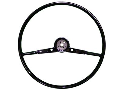 OE Series 16-Inch Steering Wheel; Gloss Black (1957 150, 210, Bel Air, Nomad)