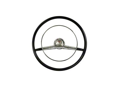 Chevy Steering Wheel, With Horn Ring & Hardware Complete, 18 Diameter, Tri-5, 1957