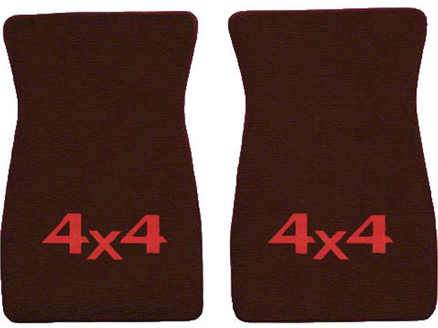 Chevy Suburban & Blazer Loop Carpet Floor Mat Set, Embroidered, 1967-1972