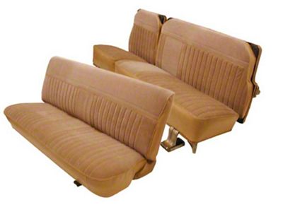 Chevy Suburban Seat Cover Set, Complete, Base Model, Oxen Grain And Madrid Grain Vinyl, 1981-1991