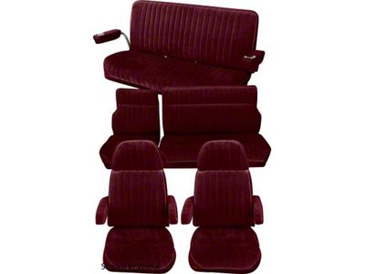 Chevy Suburban Seat Cover Set, Complete, Silverado Model, Oxen Grain And Madrid Grain Vinyl, 1981-1991