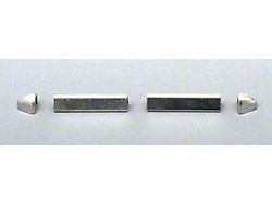 Chevy Sunvisor Trims, Stainless Steel, Interior, 1955-1957
