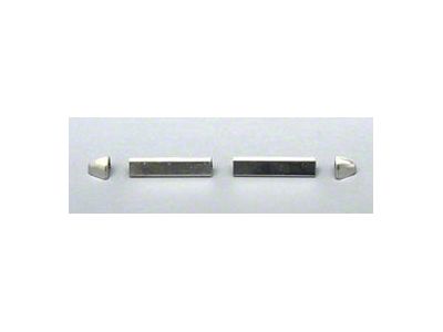 Chevy Sunvisor Trims, Stainless Steel, Interior, 1955-1957