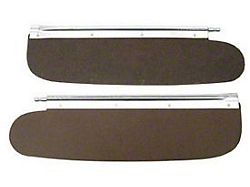 Uncovered Sun Visors (55-57 150 Hardtop, Sedan, 210 Hardtop, Sedan, Bel Air Hardtop, Sedan)