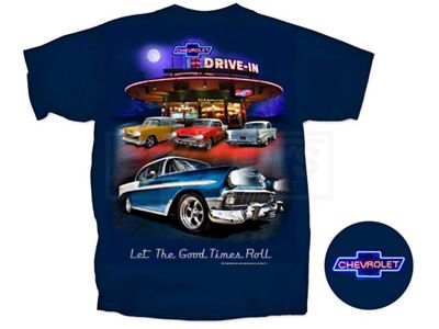 Chevy, T-Shirt, Nighttime Drive-In