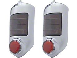 Chevy Taillight Assemblies, Complete, With Chrome Bezels, Show Quality 1951-1952
