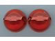 Chevy Taillight Lenses, Red, 1956