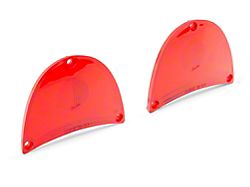 Tail Light Lens; Red Lens; Driver and Passenger Side (1957 150, 210, Bel Air)