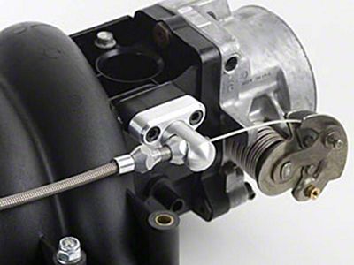Chevy Throttle Cable Bracket, LS1 & Ramjet, Lokar, 1955-1957