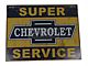 Tin Sign,Super Chevrolet Service,Weathered