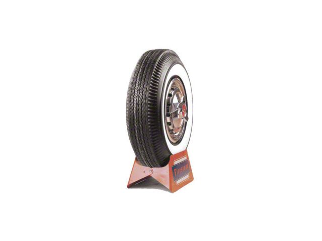 Chevy Tire, 750 x 14, With 2-1/4 Wide Whitewall, Firestone, 1957