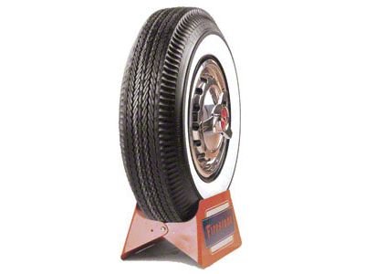 Chevy Tire, 750 x 14, With 2-1/4 Wide Whitewall, Firestone, 1957