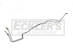 Chevy Transmission Cooler Line, Powerglide, V8, Two Inch Spacing, Stainless Steel 1967-1968