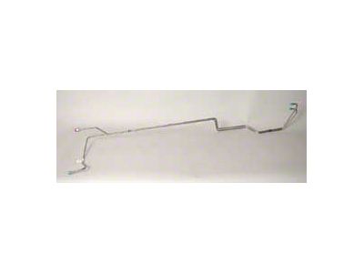 Chevy Transmission Cooling Lines, Stainless Steel, 6-Cylinder, Powerglide, 1955-1957