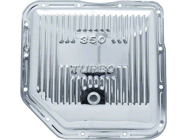 Chevy Transmission Pan, Turbo Hydra-Matic 350, Chrome, 1955-1957