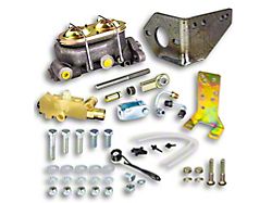 The Right Stuff Detailing 1.125-Inch Bore Disc Brake Dual Master Cylinder and Combination Valve Kit; Disc/Drum (47-Early 55 Chevrolet Truck)