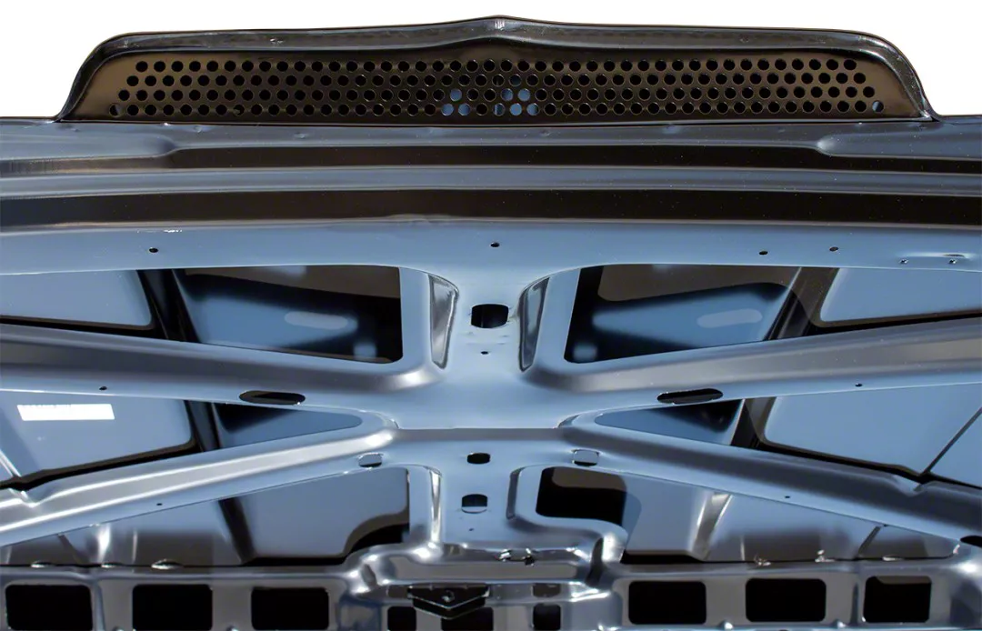 Ecklers 2-Inch Raised Straight Cowl Hood; Unpainted (88-98