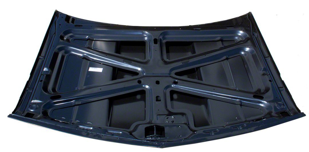 Ecklers 2-Inch Raised Straight Cowl Hood; Unpainted (88-98