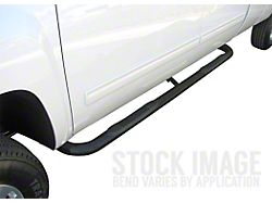 3-Inch Round Side Step Bars; Black (88-98 C1500, C2500, C3500, K1500, K2500, K3500 Regular Cab)