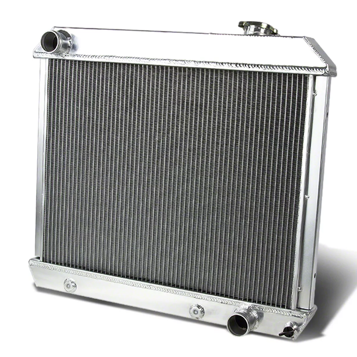 3-Row Full Aluminum Radiator RA-CHEVYT63-3 (63-66 C10 w/ Manual ...