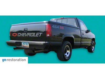 454 SS Decal Kit; Silver /Red (92-93 C1500)