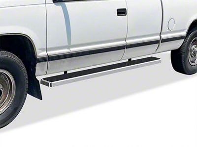 6-Inch iStep Running Boards; Hairline Silver (88-99 C1500/C2500/C3500/K1500/K2500/K3500 Regular Cab)