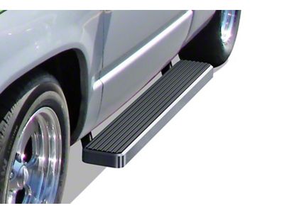 6-Inch iStep Running Boards; Hairline Silver (88-99 C1500/C2500/C3500/K1500/K2500/K3500 Regular Cab)