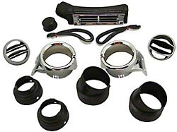 Chevy Truck Air Conditioning Dash Vent Set, Chrome Bezels, 1967-1972