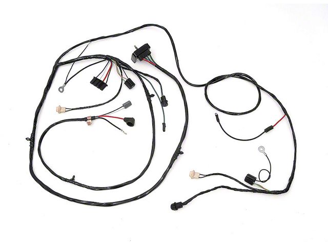 Chevy Truck Alternator & Front Light Wiring Harness, With Warning Lights & Side Marker Lights, 1969-1972