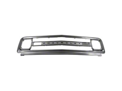 Aluminum Grille Frame with Chevrolet Lettering; Chrome (69-70 Blazer, C10, Jimmy)