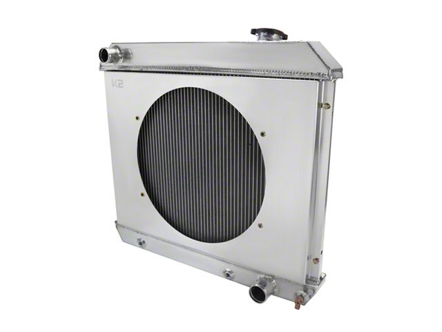 Aluminum Racing Radiator Exploded View Ecklers Aluminum Performance Radiator with Fan Shroud; 3-Row (63-66 283 ...