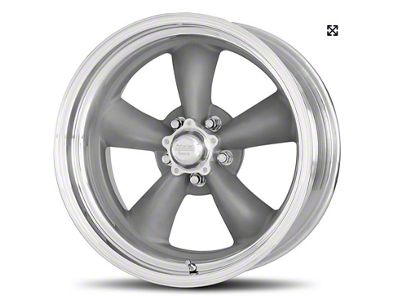 Chevy-GMC Truck American Racing Classic Torq Thrust II Wheel, Mag Gray, 5x5 Bolt Pattern, 15