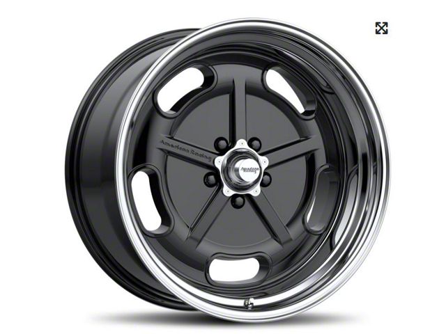 Chevy-GMC Truck American Racing Salt Flat Wheel-Gloss Black With Diamond Cut Lip, 5x5 Bolt Pattern, 20