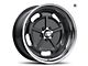 Chevy-GMC Truck American Racing Salt Flat Wheel-Gloss Black With Diamond Cut Lip, 5x5 Bolt Pattern, 20