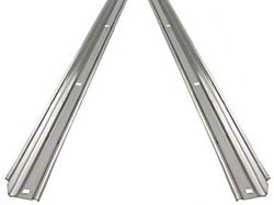 Chevy Truck Angle Strips, Polished Stainless, Long Bed, 1954-1955 1st Series