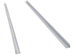 Bed Angle Strips; Raw Steel; Paintable (47-53 Chevrolet Truck w/ Short Bed)