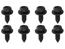 Bolt Set for Bench Seat Installation; Black; 8-Piece (67-68 C/K10)