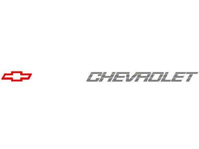 Chevy Truck Bowtie-Chevrolet 1 3/4 X 5 1/2 Letter Tailgate Name Decal 1992-1993