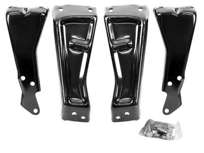 Chevy Truck Brackets, Bumper, Rear, 1973-1980