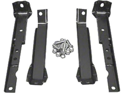 Chevy Truck Bumper Bracket Set, Rear, For Leaf Spring Rear Suspension