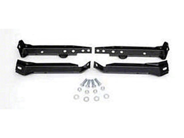 Chevy Truck Bumper Bracket Set, Rear, For Trucks With Leaf Spring Rear Suspension, 1967-1972