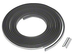 Chrome Windshield Seal Lockstrip; 16.83-Foot x 1/2-Inch (73-86 C/K10)