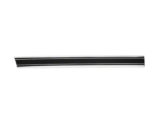 Chevy Truck Custom Sport Fleet Side Molding, Long Bed, WithBlack Insert, Right Front Lower, 1969-1972