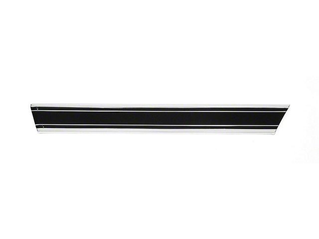 Chevy Truck Custom Sport Fleet Side Molding, Long Bed, WithBlack Insert, Right Rear Lower, 1969-1972